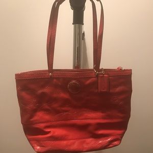 New Coach Orange Tote